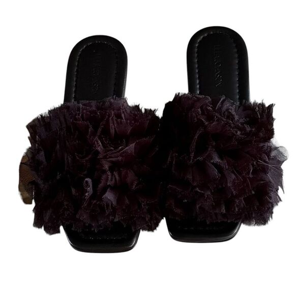 Ulla Johnson Helia Slide in Black New With Box Size 37 - Picture 2 of 8